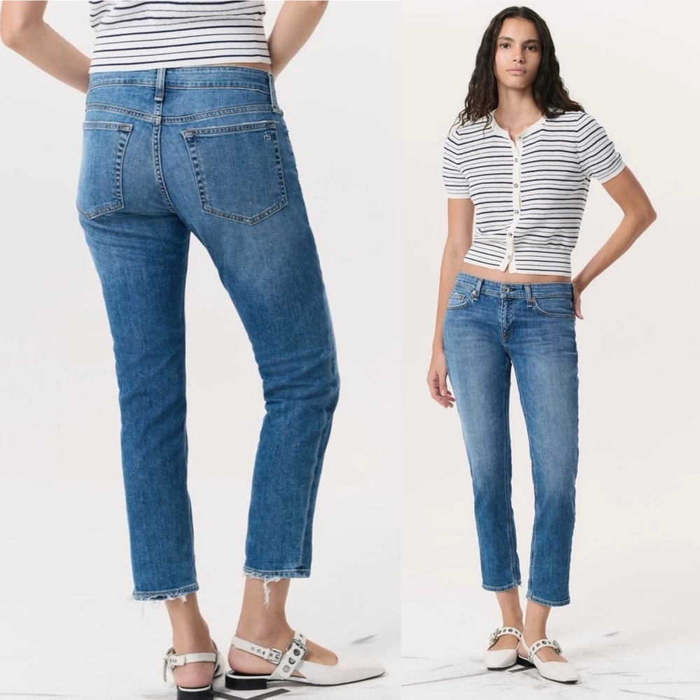 Rag & Bone Women's Dre Low‎ Rise Slim Boyfriend Jeans Size 30